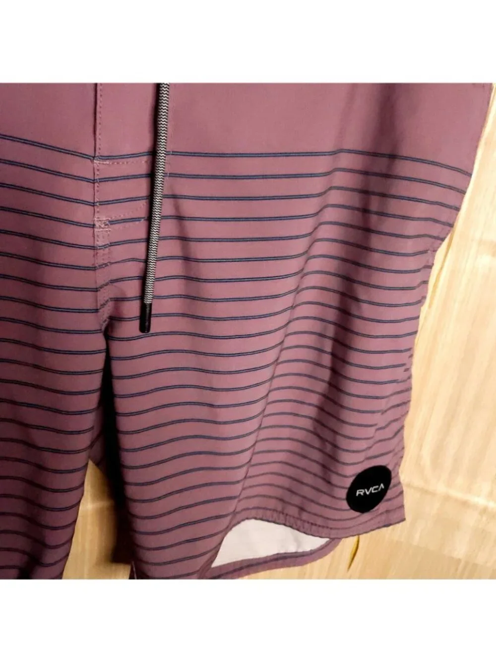 RVCA Mens Purple Striped Curren Caples Board Shorts 36